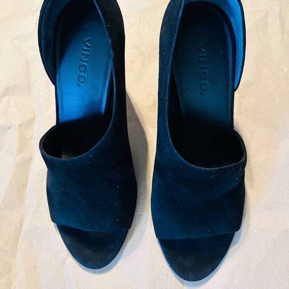 Vince | New Percey suede espadrille sandals in Black color